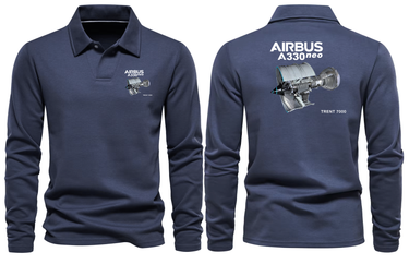 AIRBUS A330 NEW TRENT 7000 LONG SLEEVE POLO